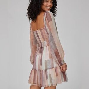 Aritzia Wilfred Tempest Tier Mini Dress Size Medium